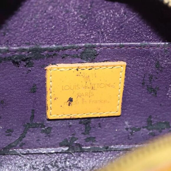 LOUIS VUITTON Epi Dauphine PM Pouch Yellow M48449 LV Auth th4880 - Picture 14 of 15